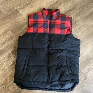 Plaid Puffer Vest